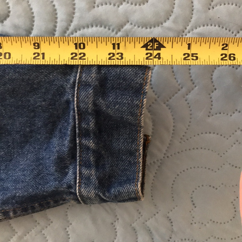 Vintage Levi Strauss Levi’s Blue Denim Trucker Jacket Coat Size M 40 R… - Picture 16 of 16